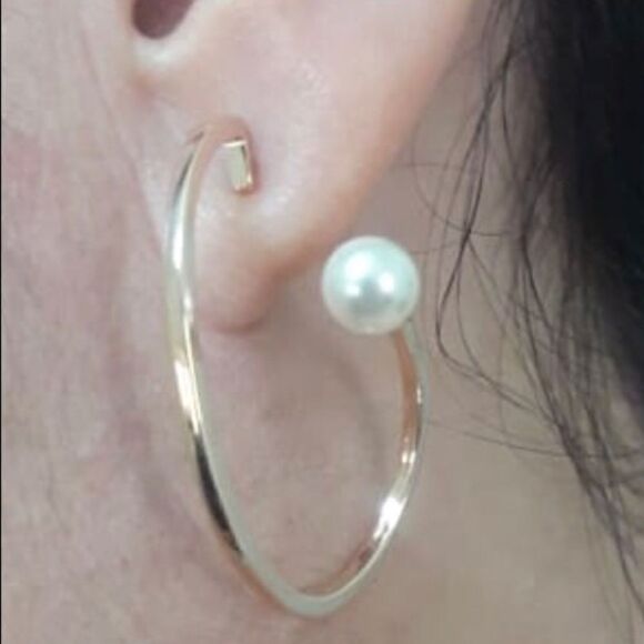 Swarovski authentic pearl rose gold plated earring - Picture 4 of 5